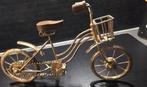Goud kleurige decoratie fiets, Ophalen, Zo goed als nieuw