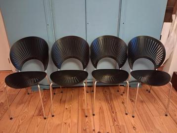4 x Trinidad stoel van Frederica, zwart / mat chroom. beschikbaar voor biedingen