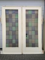 Originele en-suite schuifdeuren met glas- in-lood, Ophalen, Gebruikt, Binnendeur, Schuifdeur
