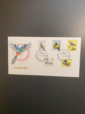 FDC Australië - Vogels 1980 beschikbaar voor biedingen
