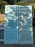 Oude Buitendeuren - Lichtblauw, Doe-het-zelf en Verbouw, Deuren en Horren, Ophalen, Gebruikt, 80 tot 100 cm, Buitendeur