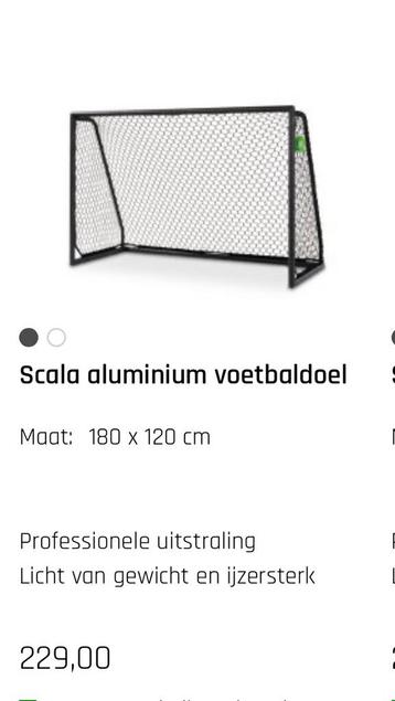 Aluminium Voetbaldoel - Kliksysteem - Compleet beschikbaar voor biedingen