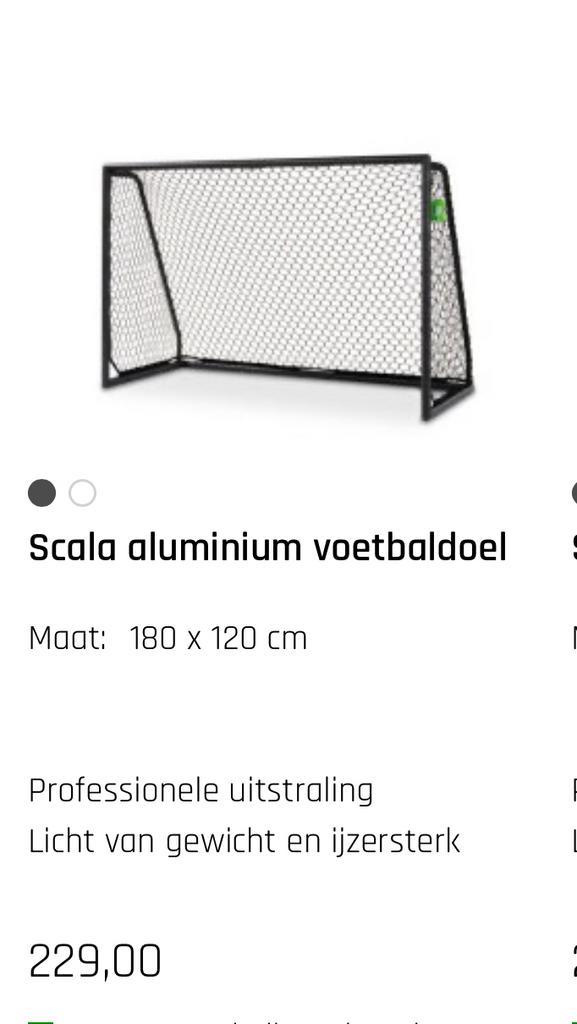 Aluminium Voetbaldoel - Kliksysteem - Compleet, Sport en Fitness, Voetbal, Gebruikt, Overige typen, Ophalen of Verzenden