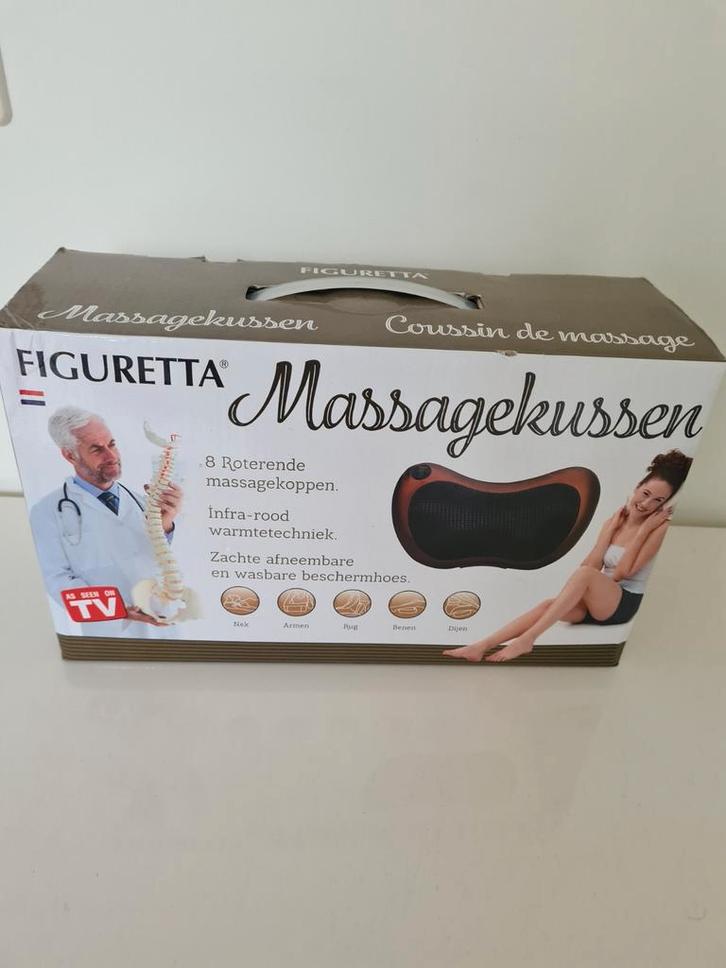 FIGURETTA Massagekussen met warmte, Sport en Fitness, Massageproducten, Nieuw, Massagestoel of Kussen, Ophalen of Verzenden