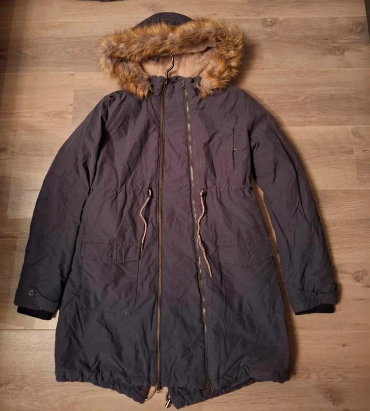 Noppies Malin 2 in 1 zwangerschapsjas met capuchon, Kleding | Dames, Positiekleding, Zo goed als nieuw, Maat 38/40 (M), Grijs