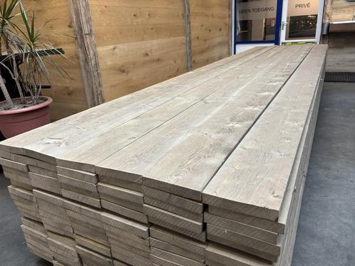 grey wash steigerdelen vurenhout 3x20 cm per m1 4.50 euro, Tuin en Terras, Palen, Balken en Planken, Nieuw, Planken, Ophalen of Verzenden