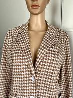 H61 Nieuw: jasje maat L=42/44 colbert blazer beige/bruin/wit, Kleding | Dames, Jasjes, Kostuums en Pakken, Triple Nine, Beige