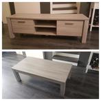 TV meubel en salon tafel zelfde serie licht grijs, Ophalen