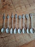 Verzameling van 7 verzilverde souvenirlepeltjes uit Ned., Antiek en Kunst, Ophalen of Verzenden