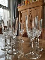 CRISTAL `d ARQUES - 7 CHAMPAGNE GLAZEN - KRISTAL, Ophalen of Verzenden, Zo goed als nieuw, Overige stijlen, Overige materialen