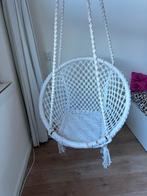 Hangstoel van touw - 75 cm, Huis en Inrichting, Stoelen, Ophalen, Gebruikt, Wit, Eén