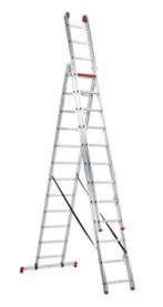 Altrex reformladder 3x12., Doe-het-zelf en Verbouw, Ladders en Trappen, Ophalen, Gebruikt, Ladder, 4 meter of meer