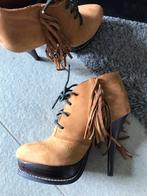 Enkellaarsjes suede leer Supertrash 36, Ophalen of Verzenden, Zo goed als nieuw, Zwart