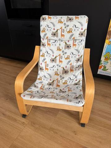 Poang kinderfauteuil kinderstoel safariprint beschikbaar voor biedingen