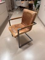 Leren stoel eetkamer eetkamerstoel leer, Ophalen, Gebruikt, Bruin, Leer