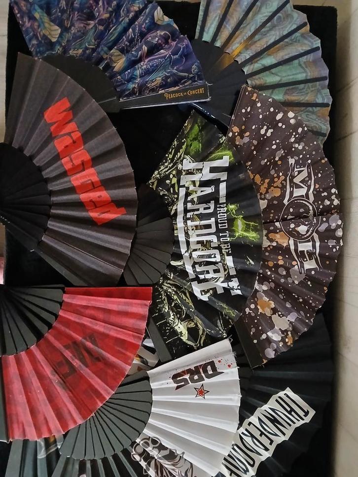 Hardcore Waaiers - Collectie 10 stuks voor 35 euro, Hobby en Vrije tijd, Overige Hobby en Vrije tijd, Gebruikt, Ophalen of Verzenden