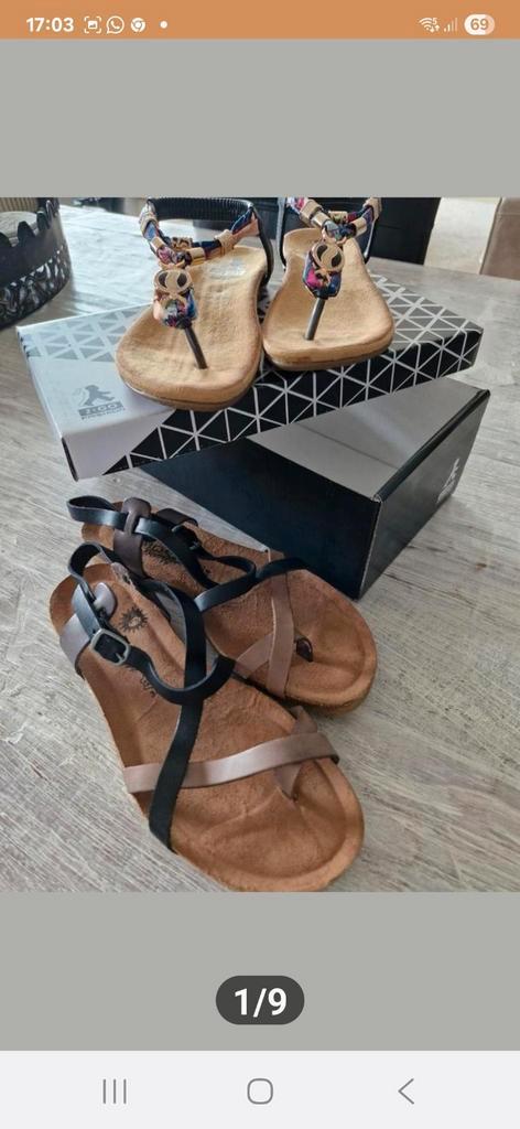 Nieuw 2 x SANDALEN 38 39 zomer schoenen teen bandje mode, Kleding | Dames, Schoenen, Nieuw, Sandalen of Muiltjes, Ophalen of Verzenden