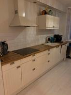 Rechte keuken gebruikt, Huis en Inrichting, Keuken | Complete keukens, Ophalen of Verzenden, Zo goed als nieuw, Wit, Hoekkeuken