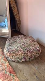 Marokkaanse berber poef 100% wol, Huis en Inrichting, Overige materialen, Boho, Ophalen of Verzenden, Zo goed als nieuw