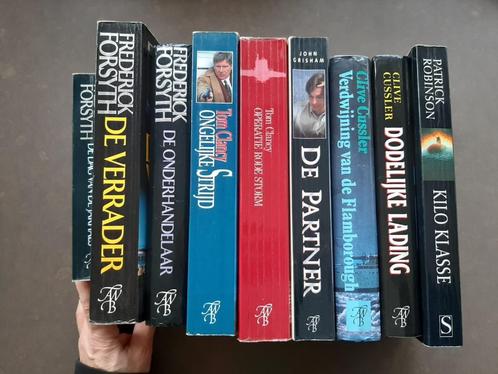 5 Leesboeken: Frederick Forsyth, John Grisham, Clive Cussler, Boeken, Thrillers, Ophalen of Verzenden