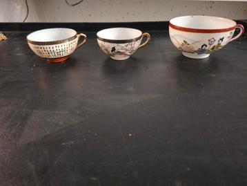 Vintage Kopjes - Set van 3 beschikbaar voor biedingen