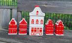 Keramische huisjes set - Rood/Wit, Ophalen of Verzenden, Nieuw