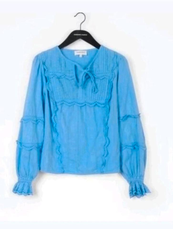 Fabienne Chapot Lucia top/ blouse maat 38 *nieuw *, Kleding | Dames, Blouses en Tunieken, Nieuw, Maat 38/40 (M), Blauw, Ophalen of Verzenden