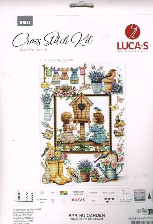 Cado luca groot borduurpakket spring garden 7047, Hobby en Vrije tijd, Borduren en Borduurmachines, Nieuw, Borduurpakket, Ophalen of Verzenden