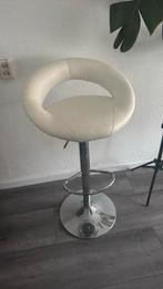 Leren barkrukje, Huis en Inrichting, Barkrukken, 1 kruk, Ophalen, Zo goed als nieuw