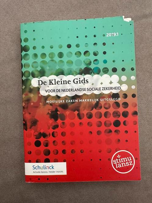De Kleine Gids voor de Nederlandse sociale zekerheid 2019.1, Boeken, Wetenschap, Zo goed als nieuw, Ophalen of Verzenden