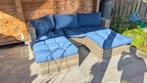 Loungeset Buiten met Kussens, Tuin en Terras, Tuinsets en Loungesets, Ophalen, 4 zitplaatsen, Gebruikt, Rotan