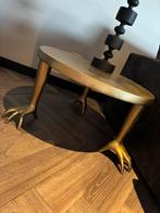 Salontafel messing goud, Huis en Inrichting, Tafels | Salontafels, Ophalen, 50 tot 100 cm, Rond, Zo goed als nieuw