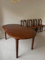 Bannink jugendstil tafel type Schuitema, Ophalen, Gebruikt, Eikenhout, 50 tot 100 cm