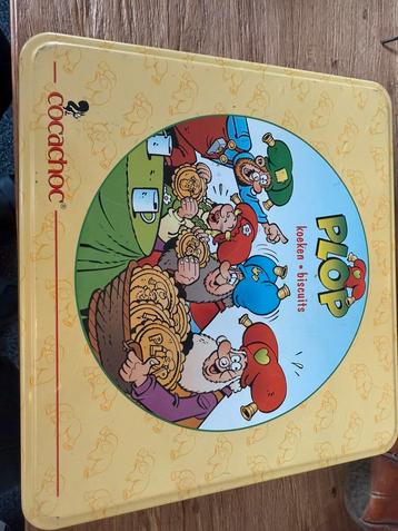 Blikken trommel Plop koeken - biscuits beschikbaar voor biedingen