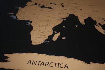 Wereldkaart Kras Poster - World Scratch Map beschikbaar voor biedingen
