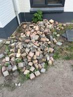 Gratis tegels klinkers van 10x10 en 15x15 rood grijs geel, Tuin en Terras, Tegels en Klinkers, Ophalen, Gebruikt, Klinkers, 5 tot 10 m²