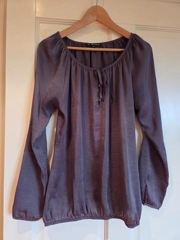 In Shape - staalgrijze blouse - maat M beschikbaar voor biedingen