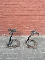 Vintage metalen libelle op standaard, Ophalen of Verzenden