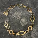 18 k Italiaans gouden armband gebruikt,brons,wit,geel, Sieraden, Tassen en Uiterlijk, Armbanden, Ophalen of Verzenden, Zo goed als nieuw