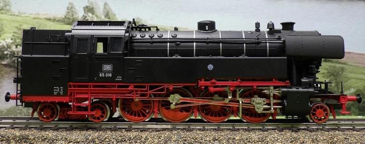 Fleischmann stoomlokomotief BR 65 018 analoog DB en VSM, Hobby en Vrije tijd, Modeltreinen | H0, Nieuw, Locomotief, Gelijkstroom
