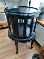Theekastje met glas kleur zwart, Antiek en Kunst, Ophalen