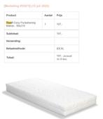 Matras nieuw, Ophalen, 90 cm, Eenpersoons, 210 cm
