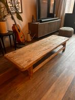 Massief houten tafel uit India, Ophalen, 100 tot 150 cm, 50 tot 100 cm, Zo goed als nieuw