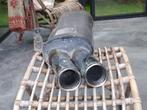 Sebring sporteinddemper + OZ witte velgen Renault CLIO., Ophalen, Gebruikt, Renault
