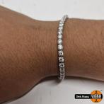 Swarovski Matrix Tennis Armband 17cm | Wit Rodium Toplaag, Sieraden, Tassen en Uiterlijk, Armbanden, Swarovski, Zo goed als nieuw
