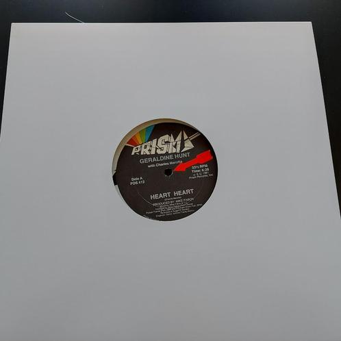 12 inch Maxisingel Geraldine Hunt - Heart Heart (1981), Cd's en Dvd's, Vinyl | Dance en House, Disco, 12 inch, Ophalen of Verzenden