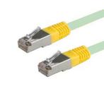 Cat 5E UTP Ethernetkabel 2,00 meter Grijs Gele Connectoren, Ophalen of Verzenden, Nieuw