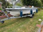 Motorboot met 20pk Honda + Trailer, Ophalen, 10 tot 30 pk, Gebruikt, Snelvarend