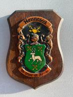 Hennessy Familie Wapenschild Op Eikenhout, Ophalen of Verzenden