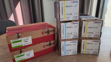 >800 Kozijnschroeven 7,5x72 7,5x80 7,5x100 beschikbaar voor biedingen